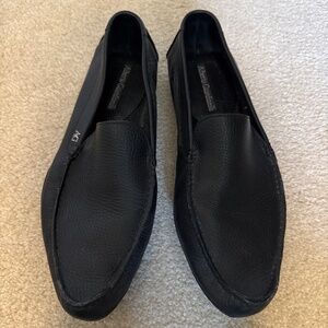 Alberto Guardiani black leather loafers